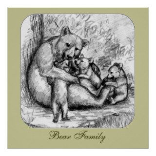 Bear Family Print
