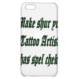 Tattoo Spell Check Cover For iPhone 5C