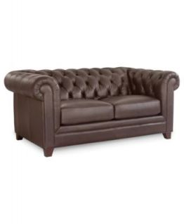 Clyde Leather Sofa, 92W x 40D x 31H   Furniture