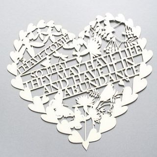 bird song personalised laser cut artwork by salts cards