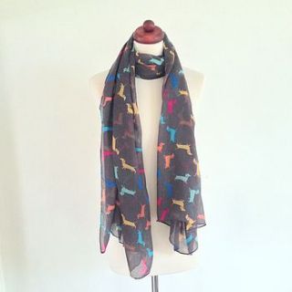 dachshund dog scarf by house interiors & gifts