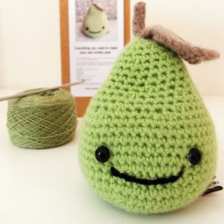 smiley pear learn to crochet kit by warm pixie