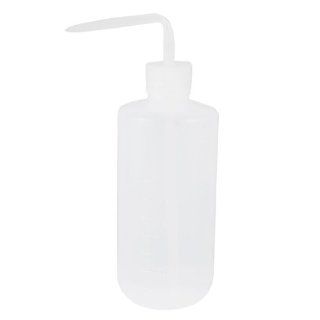 Cylinder Shape 500mL Plastic Tattoo Washing Green Soap Bottle Clear White Science Lab Filtering Funnels
