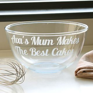 personalised mixing bowl by becky broome