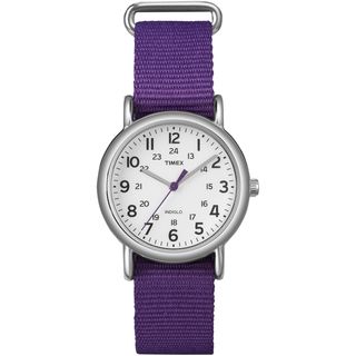 Timex Women's 'Weekender' Purple Slip Thru Nylon Strap Watch Timex Women's Timex Watches