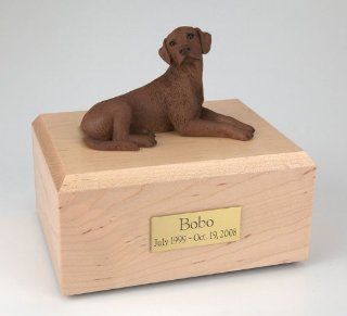 Chocolate Labrador Dog Figurine Pet Cremation Urn   144   Home And Garden Products