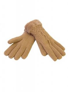 a cosy knit wooly gloves for women by ciel