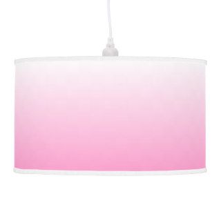 Pink White Ombre Hanging Lamp