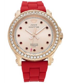 Juicy Couture Watch, Womens Pedigree Red Silicone Strap 38mm 1901068   Watches   Jewelry & Watches
