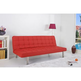'Vegas' Red Futon Sofa Bed Sofas & Loveseats