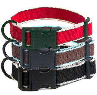 secret agent reflective dog collar by long paws