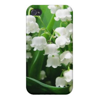 White Lily of the Valley  Cases For iPhone 4