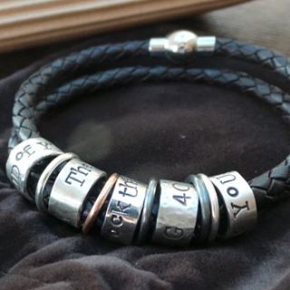 personalised silver story bracelet by fingerprint jewellery