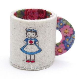 nursey harris tweed decorative cup by emma dolan