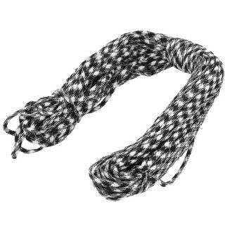 Practical Black White Rhombus Printed Nylon Survival Paracord 30.5 Meter  Climbing Utility Cord  Sports & Outdoors
