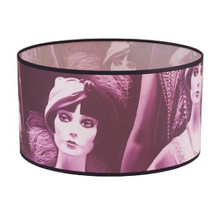 purple mannequin large lampshade by judy holme