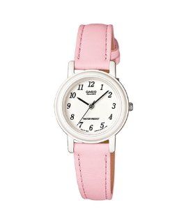 Casio Women's Light Pink Genuine Leather Analog Watch LQ139L 4B1 Watches