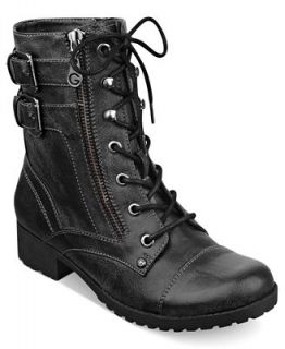 G by GUESS Womens Bruze Lace Up Combat Booties   Shoes