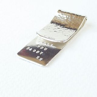 personalised secret silver money clip by silversynergy