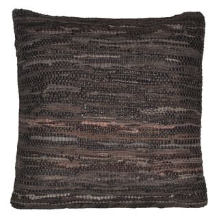 Brown Leather Matador 18x18 inch Pillow St Croix Trading Throw Pillows
