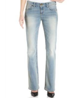 Miss Me Jeans, Bootcut Rhinestone Embellished Flap Pocket, Dark Blue Wash   Jeans   Women