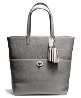COACH LEGACY TURNLOCK TOTE IN PEBBLED LEATHER   COACH   Handbags & Accessories