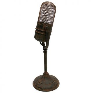 Design Toscano Vintage Metal Microphone Statue