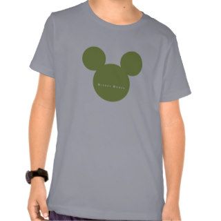 Mickey & Friends Green Mickey Mouse Logo T shirts