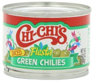 Chi Chi's Green Chilies Diced, 4.25 Ounce Units (Pack of 12)  Green Chiles  Grocery & Gourmet Food