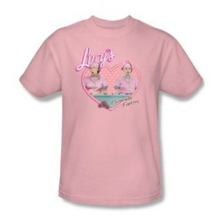 I Love Lucy Chocolate Factory Pink Adult Shirt LB134 AT Clothing