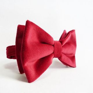 boys velvet oversized bow tie by moaning minnie