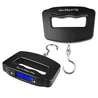 BasAcc 10g 50kg Black Digital Hanging Luggage LED Fishing Scale BasAcc Scales & Measuring Devices