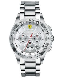 Scuderia Ferrari Watch, Mens Chronograph Scuderia Stainless Steel Bracelet 44mm 830047   Watches   Jewelry & Watches