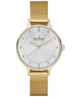Skagen Denmark Watch, Womens Charcoal Mesh Stainless Steel Bracelet 355SMM1   Watches   Jewelry & Watches