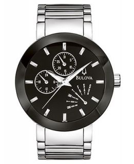 Bulova Mens Stainless Steel Strap Watch 40mm 96C105   Watches   Jewelry & Watches