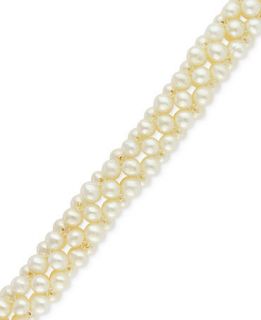 EFFY Cultured Freshwater Pearl Cluster Bracelet (4 1/2mm) in Sterling Silver   Bracelets   Jewelry & Watches