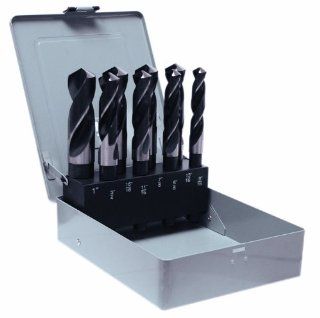 Century Drill and Tool 44408 Industrial Silver and Deming Drill Bit Set, 8 Piece   Jobber Drill Bits  