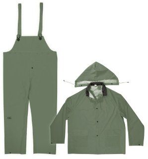 CLC Rain Wear R131X .35MM Green 3 Piece Rain Suit, XLarge