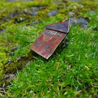 bronze cottage brooch by by emily