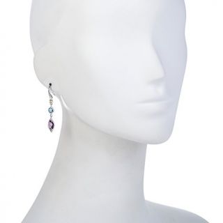 Victoria Wieck 3.07ct Multigemstone Sterling Silver Drop Earrings