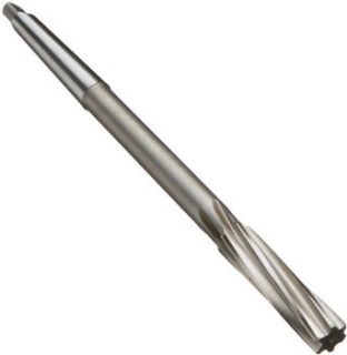 Alvord Polk 131 1 High Speed Steel Chucking Reamer, Right Hand Spiral Flute, Taper Shank, Uncoated Finish, Size 5/16
