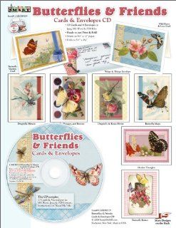 ScrapSMART   Butterflies & Friends Cards and Envelopes Collection (CARDBF129) Software