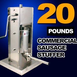 New MTN Gearsmith Commercial Deluxe Stainless Steel Sausage Stuffer 7L 20 Lbs Grocery & Gourmet Food