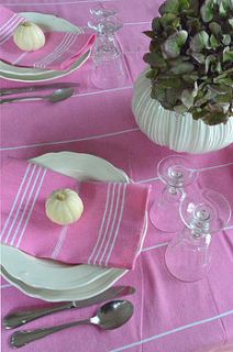 classic tablecloth set by the hamam towel company