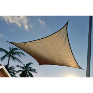 ShelterLogic Square Shade Sail — 12ft. x 12ft., Sand, Model# 25722  Hanging Canopies