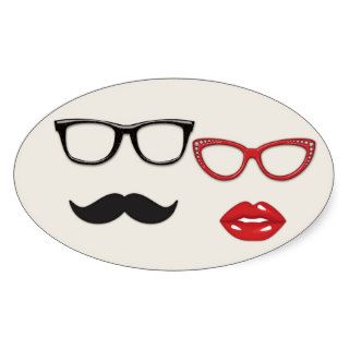 Photo Booth Props Mustache Stickers