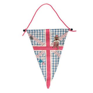 jubilee vintage union jack pennant flag by the contemporary home