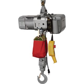 Roughneck Round Chain Electric Hoist — 1-Ton Capacity  Electric Chain Hoists