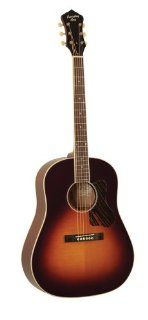 Recording King RAJ 126 SN Slope Shoulder Guitar, All Solid Sunburst Musical Instruments