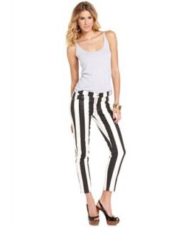 7 For All Mankind Jeans, Skinny Cropped Striped   Jeans   Women